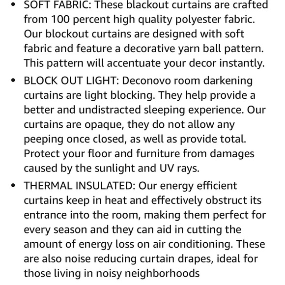 Black and white curtain panels x4 set - Picture 3 of 3